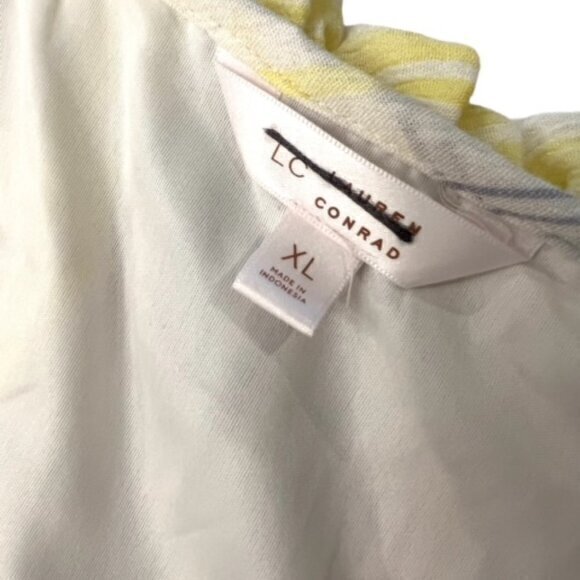 Lauren Conrad Dress Size XL Pastel Sleeveless Faux Wrap Lined Belted Summer EUC - Picture 13 of 16